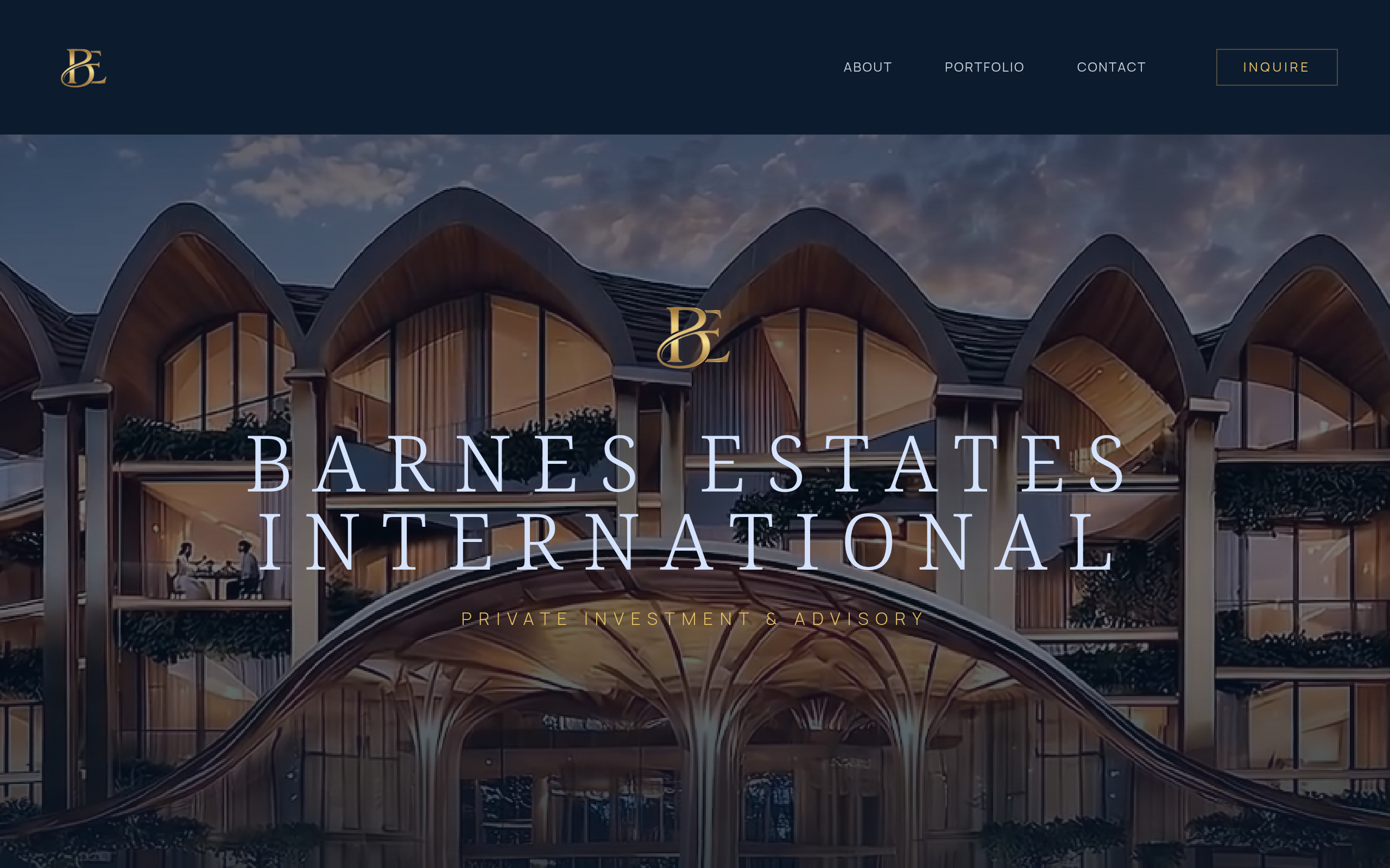 barnesestates.com.au — real estate portfolio site